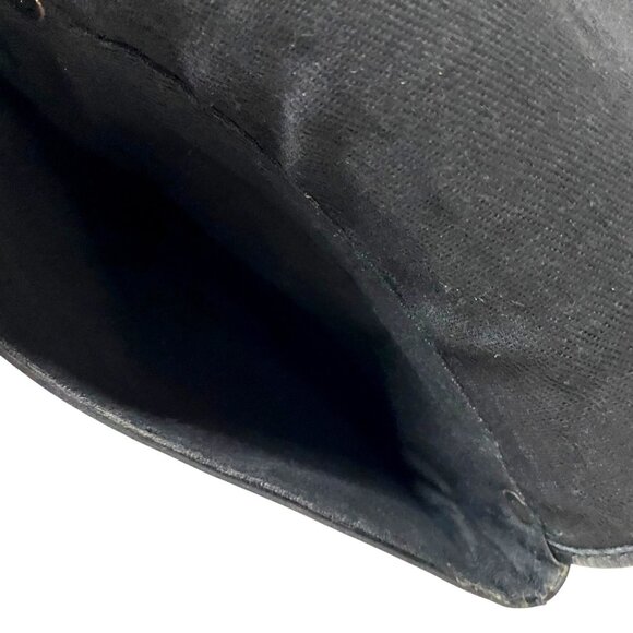 Kenneth Cole Black Leather Crossbody‎ Bag Modern City Chic Travel - Picture 6 of 12